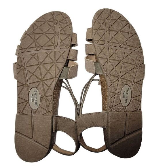 Earth Origins Sandals Womens Size 11 Sling Back Laney Sedona Brown Arch Support - Picture 12 of 12